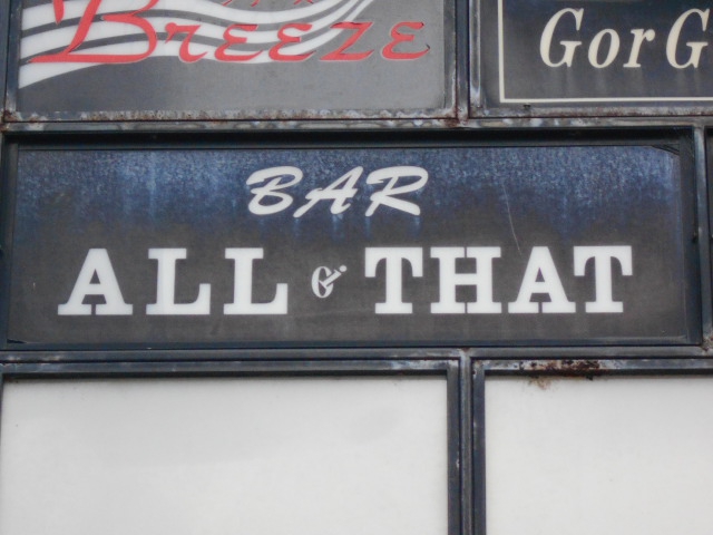 BAR ALL THAT